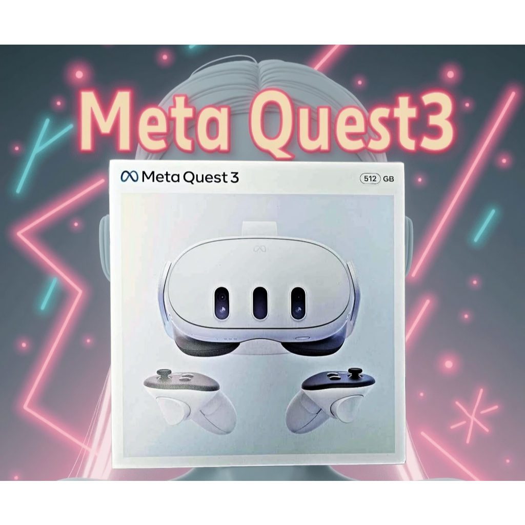 Meta Quest 3 128G 512G 3S 128G 256G  VR Glass set with camera and motion 4Kจาก meta พร้อมส่งด่วน rea
