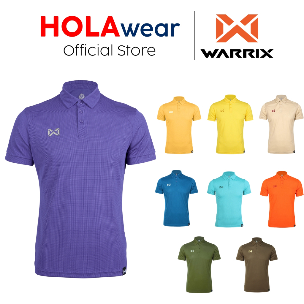 [มีส่งด่วน] โปโล Warrix 222PLACL34 โลโก้ปัก ผ้าวาฟเฟิล รุ่น VAFFLE โพส2/2