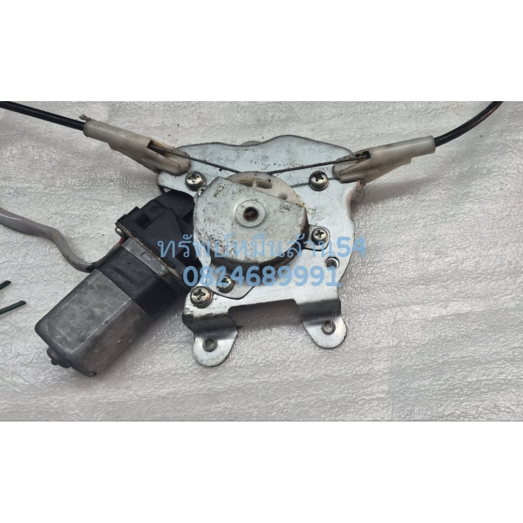 รางยกกระจก ไฟฟ้าพร้อมมอเตอร์  Mitsubishi Lancer E-car สายไฟ 2 เส้น FR หน้าขวา สินค้า ของแท้มือสอง