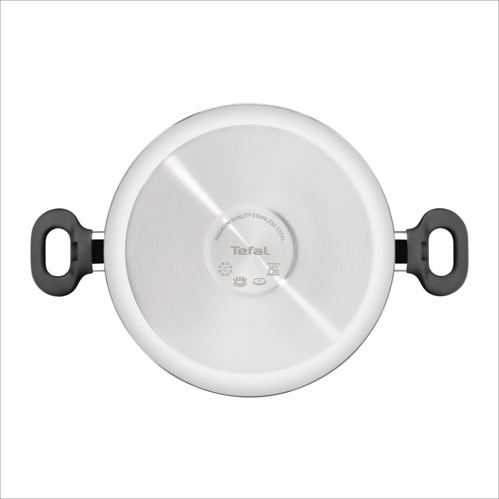 Tefal หม้อสองหูสเตนเลส Starter 24 ซม. รุ่น CW-E3254695 พร้อมฝาแก้ว (สเตนเลส 304) สีเงิน