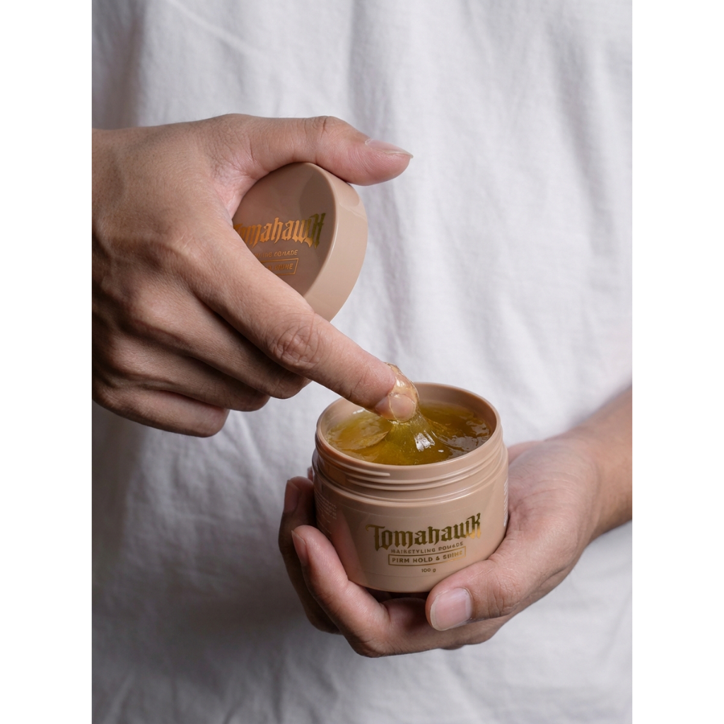 TOMAHAWK HAIRSTYLING POMADE FIRM HOLD&SHINE(แฮร์สไตล์ลิ่งโพเมด สูตรเฟิร์มโฮลด์&ชายน์) ขนาด 100กรัม - รูปที่ 6