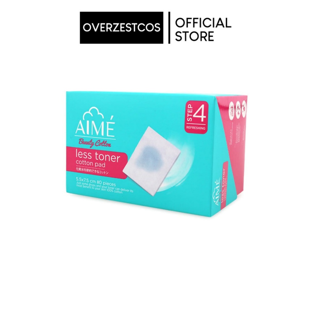 AIME LESS TONER COTTON PAD 80 PCS
