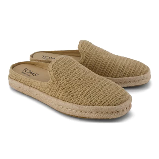 TOMS รองเท้าลำลองผู้ชาย สลิปออน รุ่น Santiago Mule Oatmeal Engineered Matte Mesh (CG) รองเท้าลิขสิทธิ์แท้