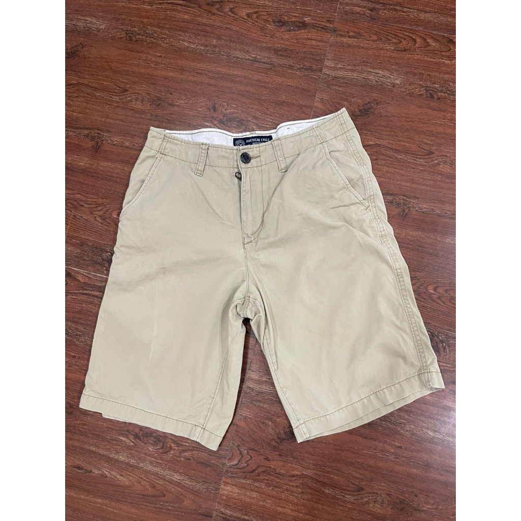 🇺🇸Amarican.eagle🇺🇸ขาสั้นสีเบจแท้❌มีตำหนิ