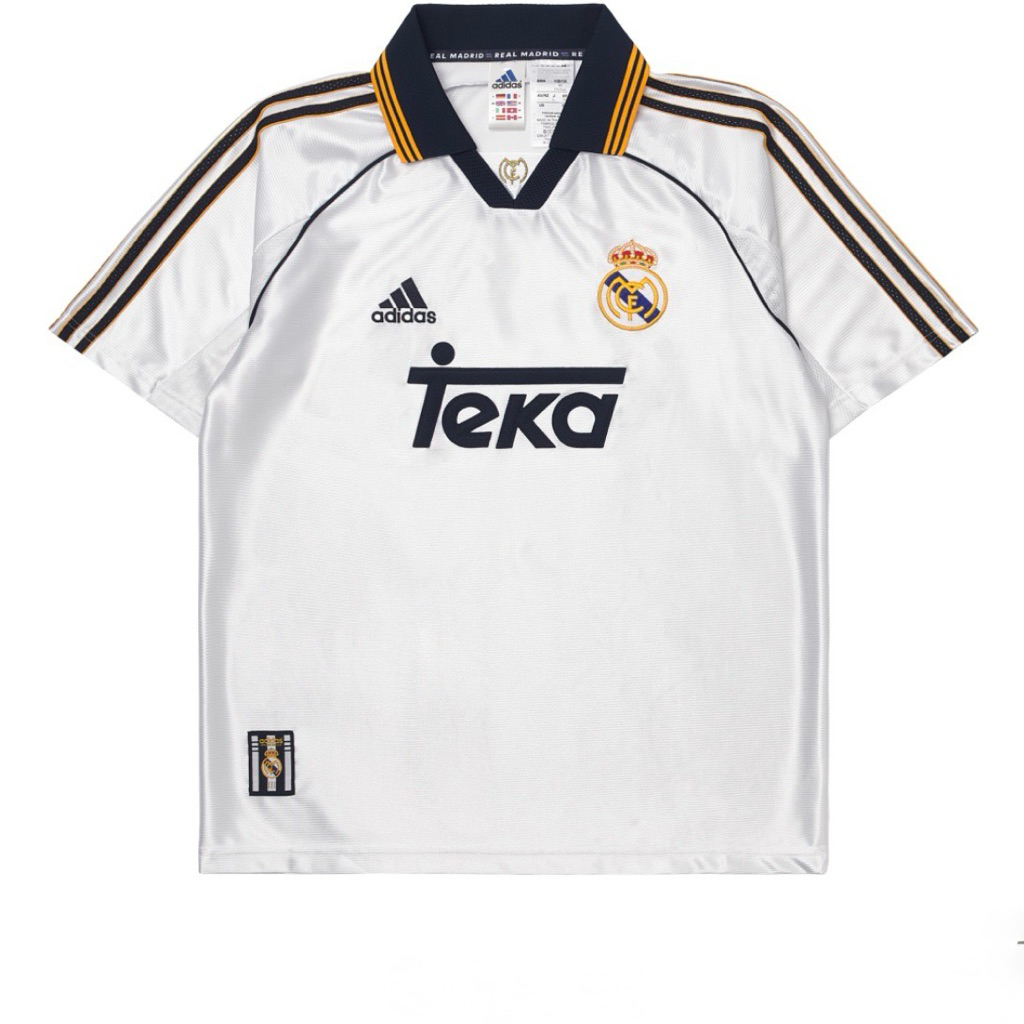 Adidas Real Madrid 99/00 Home Jersey White - KR Sizing Non Marking Ver. แท้ 100% (JJ3801)
