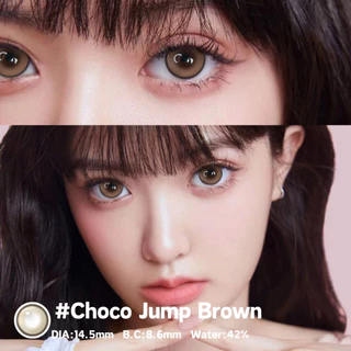 【ซื้อ 1 แถม 1】ตั้งแต่ 2 ชิ้นขึ้นไป UYAAI คอนแทคเลนส์สีน้ำตาล บกอาย ตาโต Brown 0.00~4.00 14.0~14.5mm