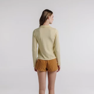 STAYSLAY.BKK | KNITE POLO LONG SLEEVE (เสื้อไหมพรมคอปกแขนยาวทรงสวย มีกระดุม)