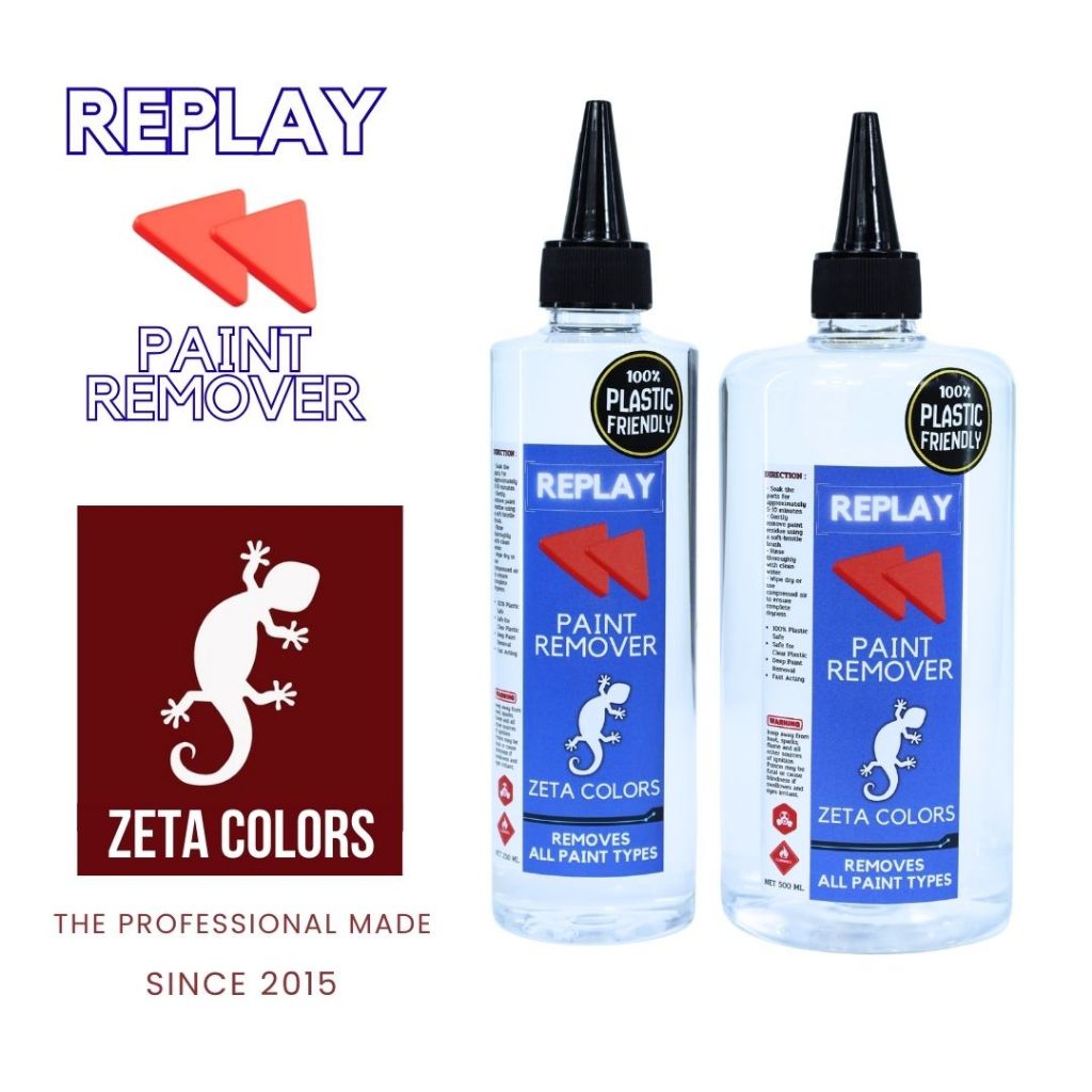 ZETA Colors REPLAY น้ำยาลอกสี Paint Remover Low Odorกลิ่นอ่อนมากๆ และปลอดภัยต่อพลาสติก100%