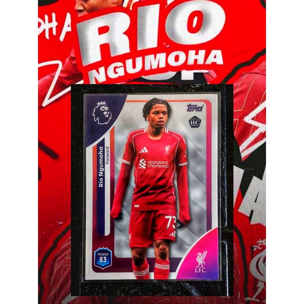 Rio Ngumoha Rc Topps Premier League 2025/2026 Topps 25/26 Liverpool