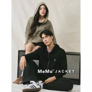 MeMo™ | Jacket (New) | เสื้อแจ็คเก็ตมีฮู้ด ปักโลโก้พรีเมียม (The Fox) ผ้า Baby French หนานุ่ม