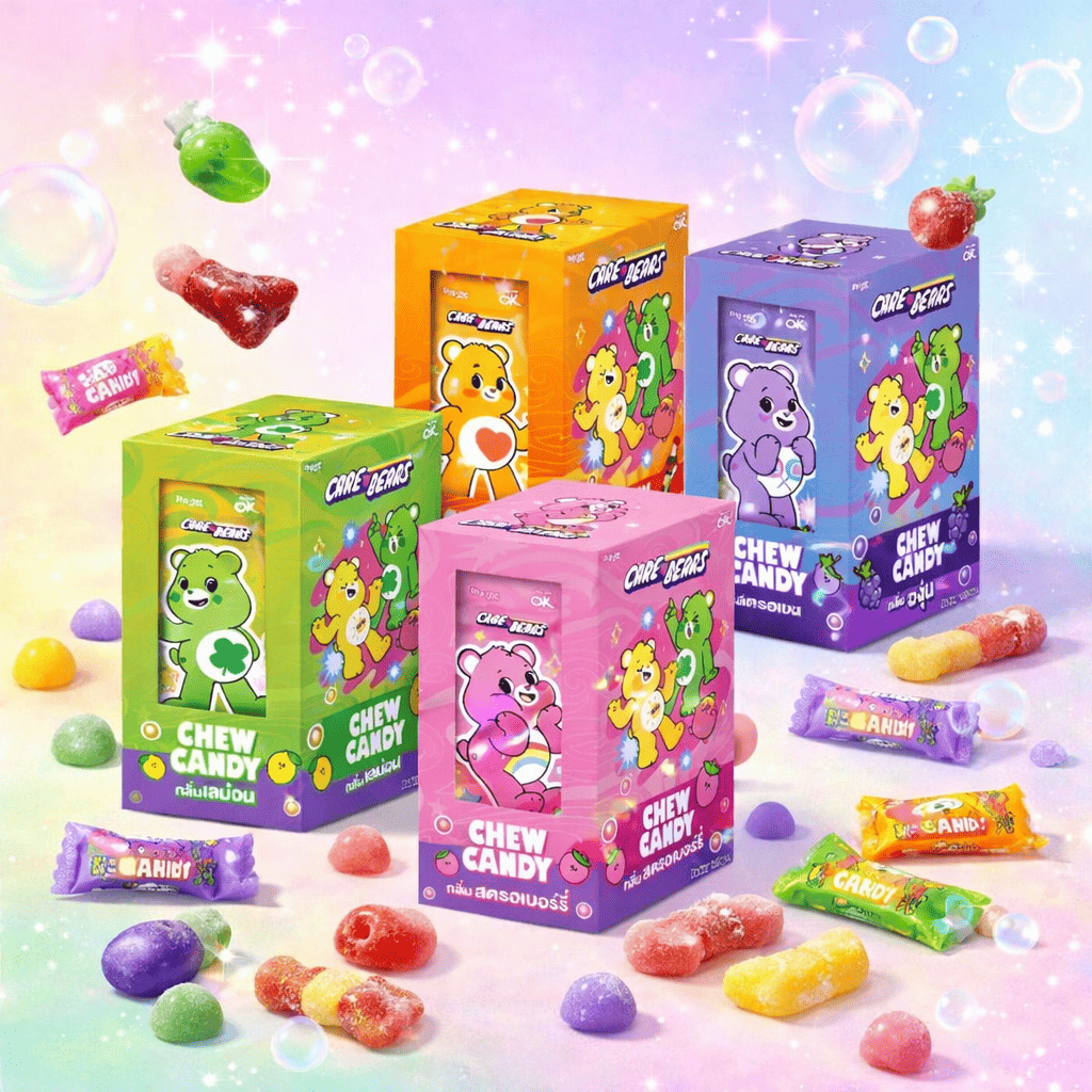 [OK Care Bears Chew Candy] โอเค แคร์แบร์ ชิวแคนดี้