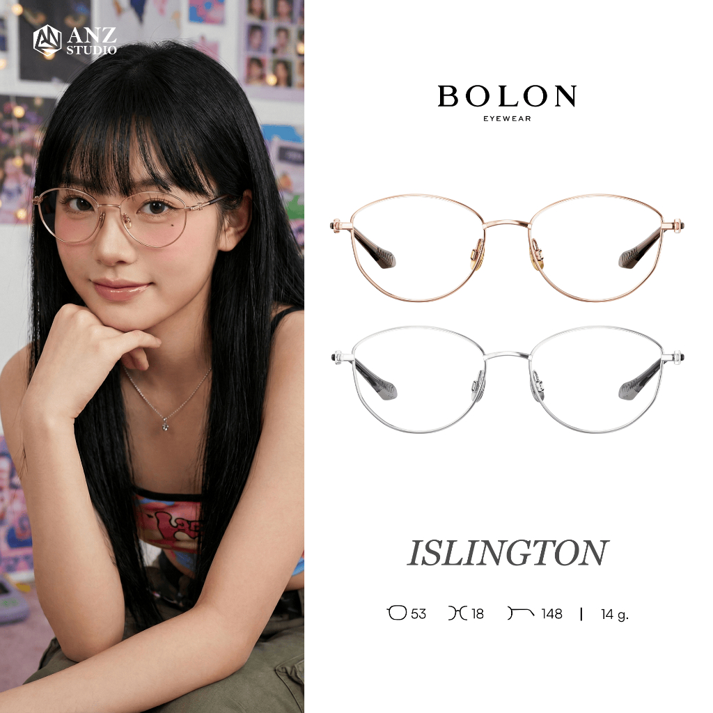 ANZ STUDIO | แว่นตา BOLON ISLINGTON BA7036 – ทรง Panthos เรียบหรูน้ำหนักเบา
