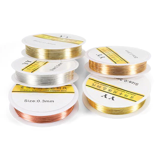 St.kunkka ลวดทองแดงลวดดัดเครื่องประดับ 0.2-1mm (สีไม่ลอก) คุณภาพสูง สำหรับร้อยลูกปัด งานฝีมือ Jewelry Copper Wire DIY
