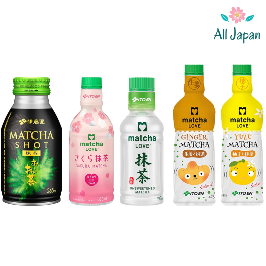 🌸Itoen Matcha Love มัทฉะพร้อมดื่ม ไม่เติมน้ำตาล 0kcal Kyoto Uji Matcha / Genmaicha เครื่องดื่มมัทฉะ 