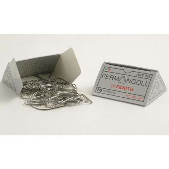 ZENITH CORNER CLIPS 815 Silver (B608158000) / คลิปหนีบกระดาษสามเหลี่ยม สีเงิน แบรนด์ ZENITH จากประเทศอิตาลี — صورة 4