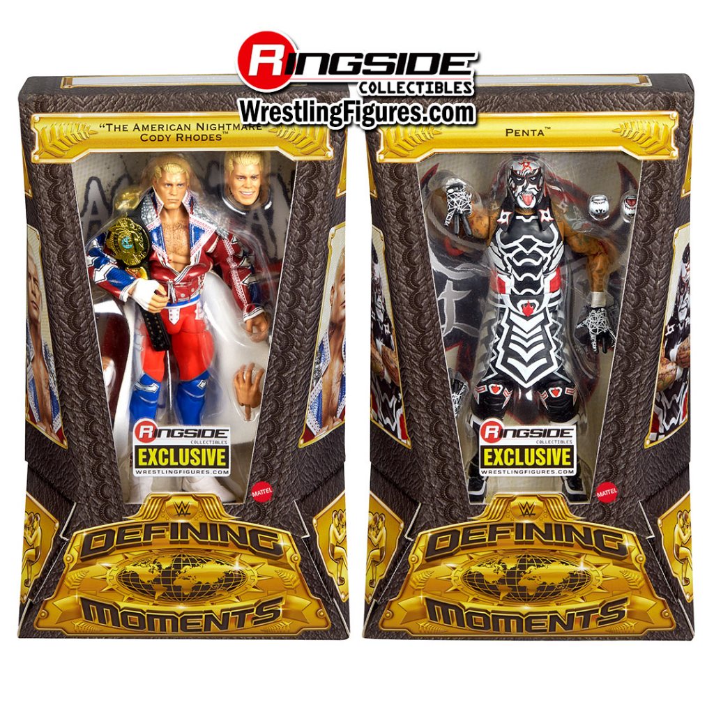 WWE 2026 Defining Moments (Wave 2) Ringside Exclusive - Set of 2 (Penta & Cody Rhodes)