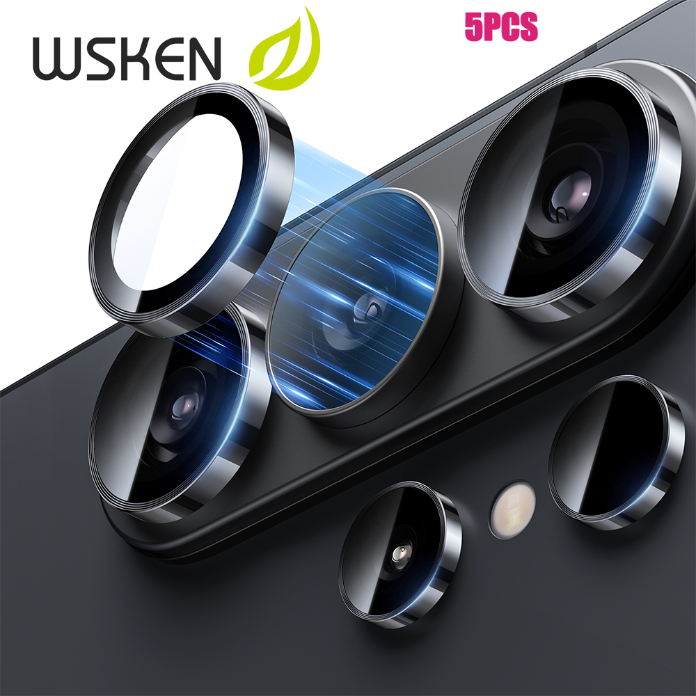 NEW WSKEN for Samsung S26 Ultra ตัวป้องกันเลนส์กล้อง 9H ฟิล์มกระจก  โลหะผสมอลูมิเนียม ฟิล์มกล้อง Ring Ultra-HD กล้องหลัง