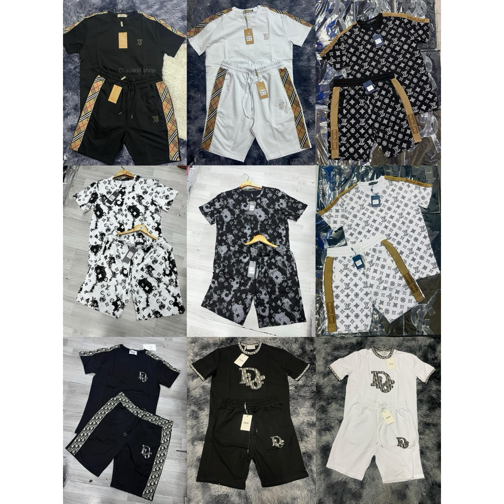 ชุดเซทลาย เสื้อ+กางเกง งานไฮเฮน