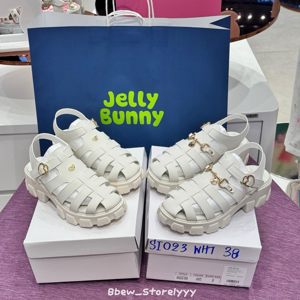 JELLY BUNNY | แถมถุงเท้าทุกออเด้อจ้า!! รุ่น MAGGIE White [โค้ดแฟชั่นลด 30%]