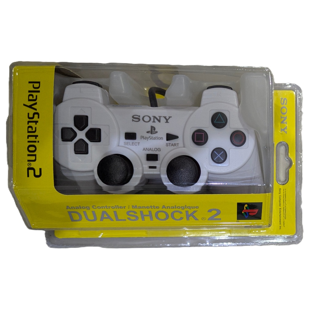 พร้อมส่ง จอย​ PS2 *WHITE* จ​อย​playstation​2 สินค้า​คุณภาพ(1:1) จอยเกมPS2 Playstation 2 จอยเกมส์PS2