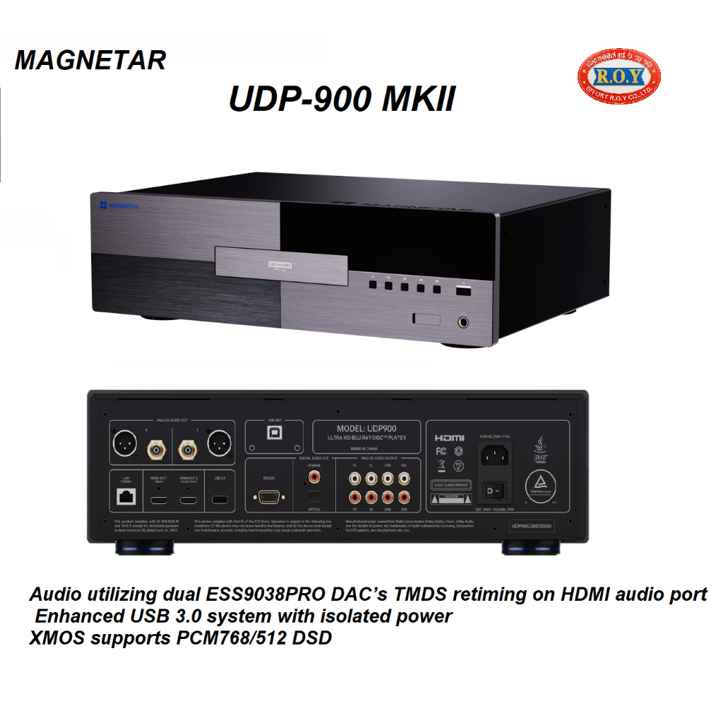 MAGNETAR  UDP-900 MKII  UHD Blu-ray, Blu-ray, Blu-ray 3D, DVD-Video