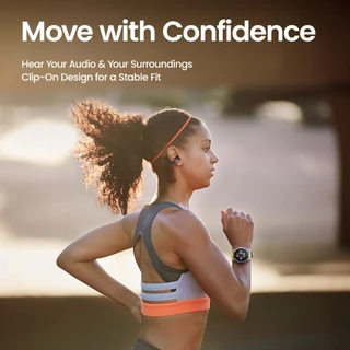 Amazfit Up Open-Ear Earbuds หูฟังแบบหนีบ หูฟังไร้สาย เชื่อมต่อ Bluetooth กันน้ำ IPX4 ลดเสียงลมโดยรอบ