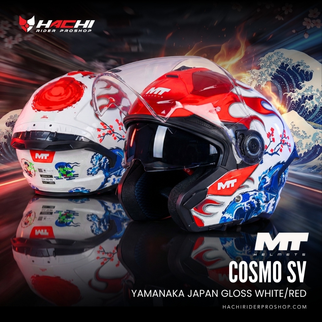 MT COSMO SV - Yamanaka Japan Gloss White/Red