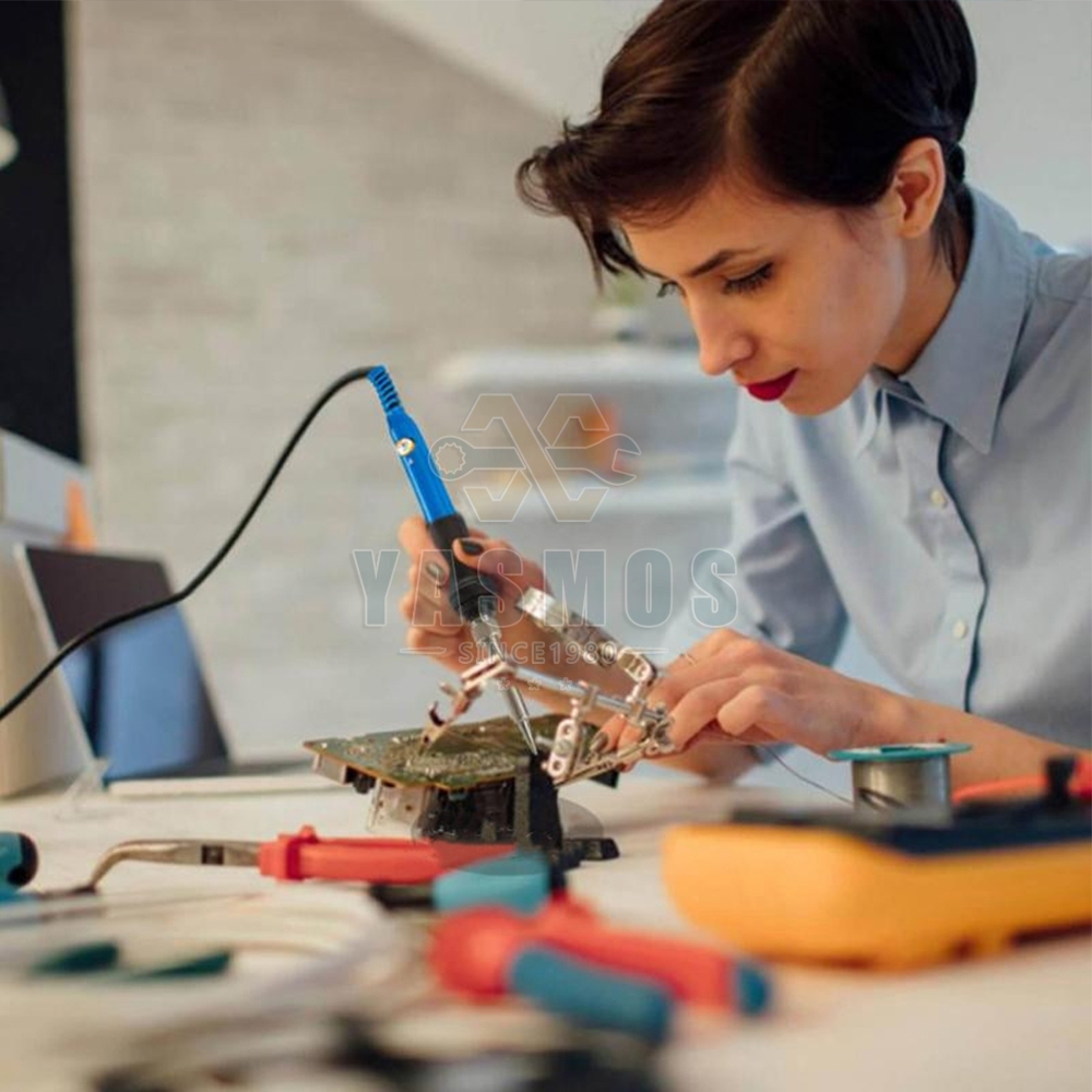 หัวแร้งบัดกรี Electric Soldering Iron 60W 15ชิ้น ปรับอุณหภูมิได้ จอแอลซีดีหัวแร้งไฟฟ้า ปั๊มเครื่องมือเชื่อม - รูปที่ 5