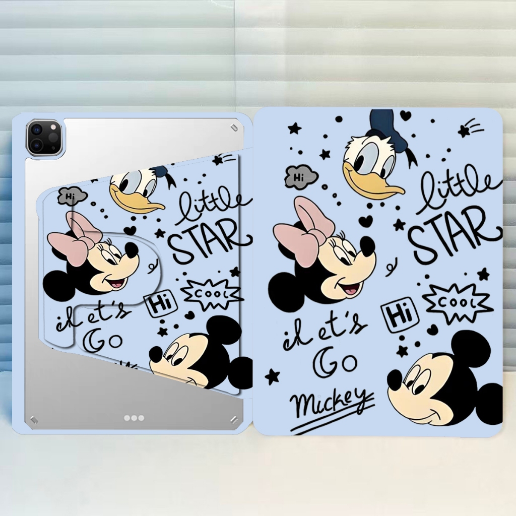 Gen11 เคส for ไอแพด หมุนได้ 360 ํ ตั้งได้  ได้ พร้อมช่องใส่ปากกา เคส for Gen7/8/9 pro12.9 Air4/5/6/7 mini6/7 pro11 gen10