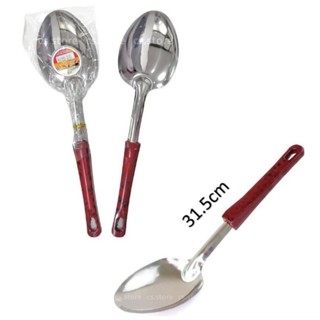 [ขายยกโหล12ชิ้น] ทัพพีสแตนเลส ทัพพี ด้ามจับเบกาไลท์ลายหินสวย…