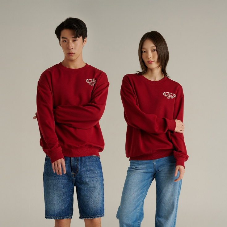 Mc JEANS เสื้อสเวตเตอร์ Unisex ทรงเรกูลาร์ (Regular) สีแดง MSWZ058