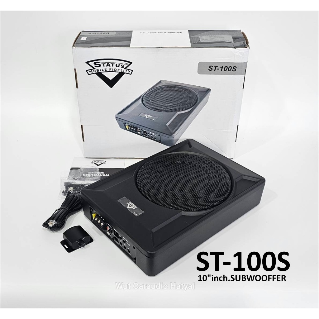 ● STATUS Active Subwoofer ซับบ๊อค ซับเบส 10นิ้ว 120watts.Rms Status ST-100S (สินค้าของแท้)