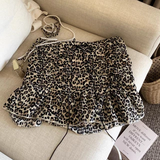 Rita พร้อมส่ง🐆กระโปรงสั้น❣️ลายเสือดาว มีซับใน กระโปรงมินิ Skirt เอวสูงทรงเอ ใส่แล้วดูผอม แฟชั่นเซ็กซี่ผู้หญิง