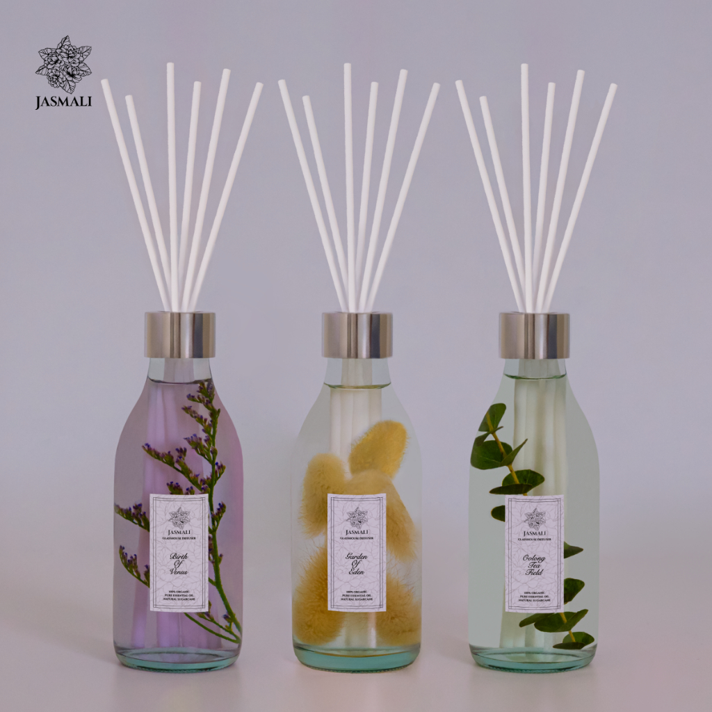ก้านไม้หอมในบ้าน JASMALI GLASSHOUSE DIFFUSER ปริมาณ 180ML รูปที่ 3