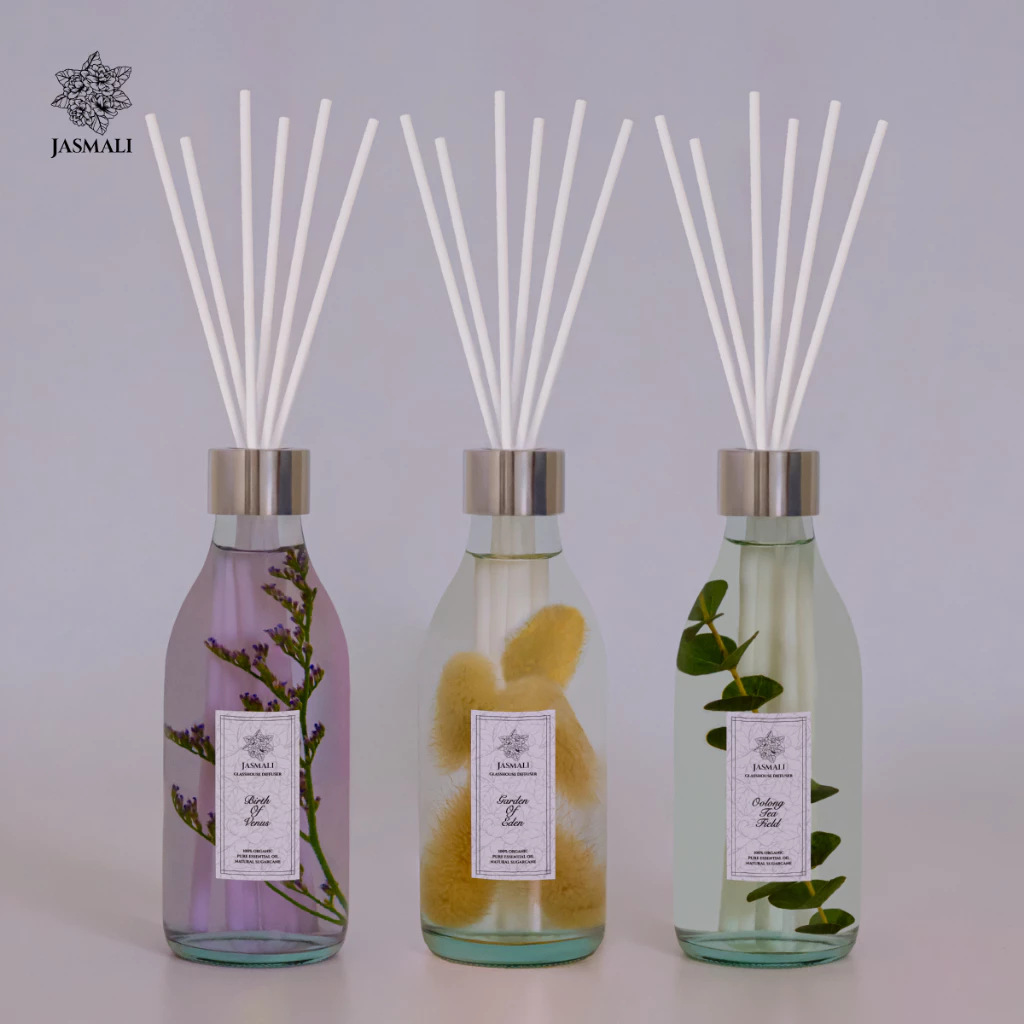 ก้านไม้หอมในบ้าน JASMALI GLASSHOUSE DIFFUSER ปริมาณ 180ML thumbnail 6