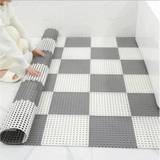 LUVHOME แผ่นกันลื่น PVC คุณภาพสูง ขนาด 30x30x1 ซม ไม่ลื่นง่าย เหมาะสำหรับห้องครัว และห้องน้ำ