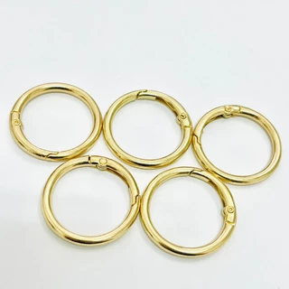 ห่วง พวงกุญแจ เกรดB เงิน ทอง คละสี ขนาด 30mm 32mm ห่วงสปริงล็อค 100pcs ของตกแต่ง อุปกรณ์งานฝีมือ
