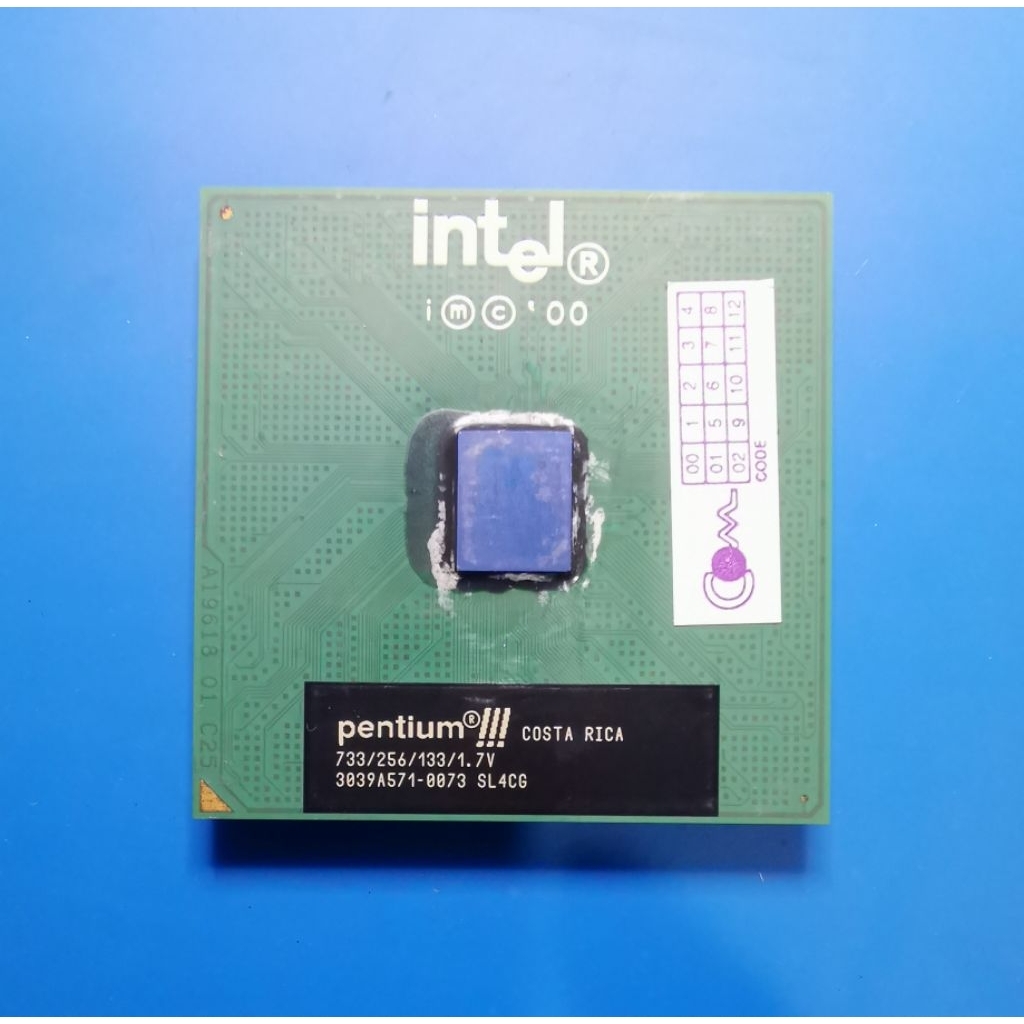 ซีพียู CPU Intel Pentium III SL4CG 733MHz/256/133 Socket PGA 370