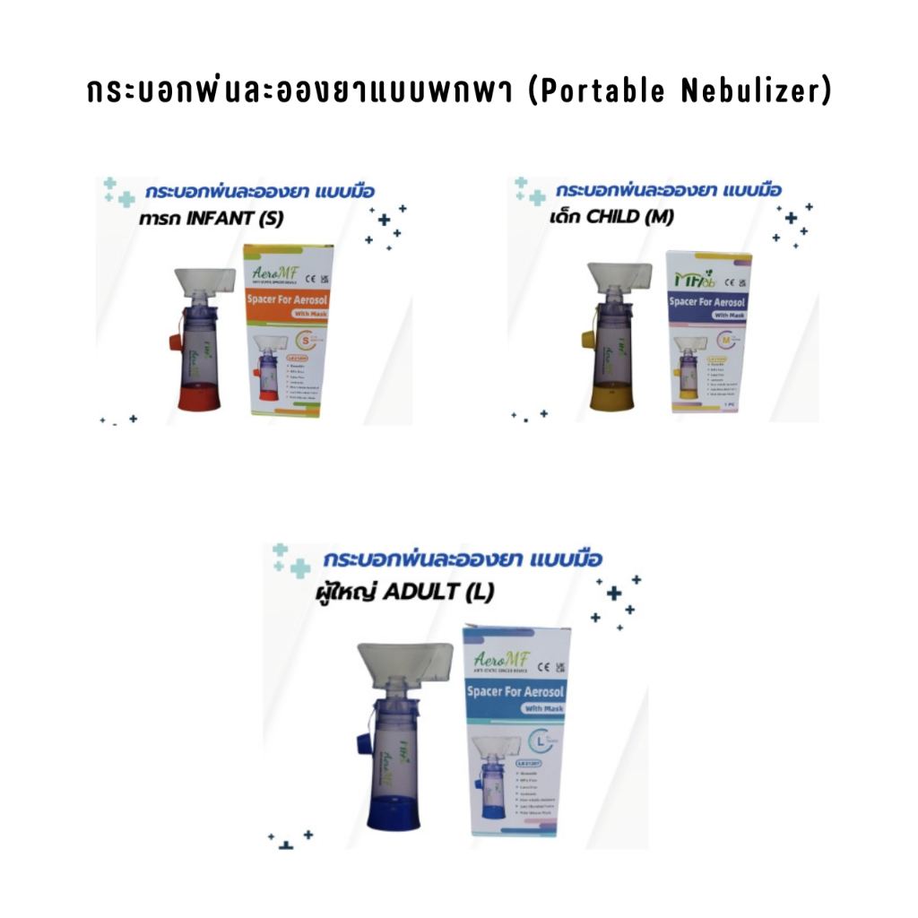 กระบอกพ่นละอองยาแบบพกพา (Portable Nebulizer)