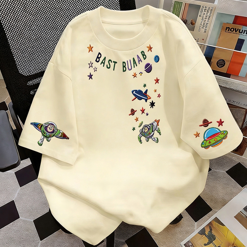 【ส่งด่วน24ชม.】FXC15 เสื้อยืดคอตตอนแท้100% เนื้อผ้า นุ่ม ใส่สบาย ระบายอากาศดี ลายพิมพ์ลักษณะคล้าย งานปัก แต่ไม่แทงผิว ใส่