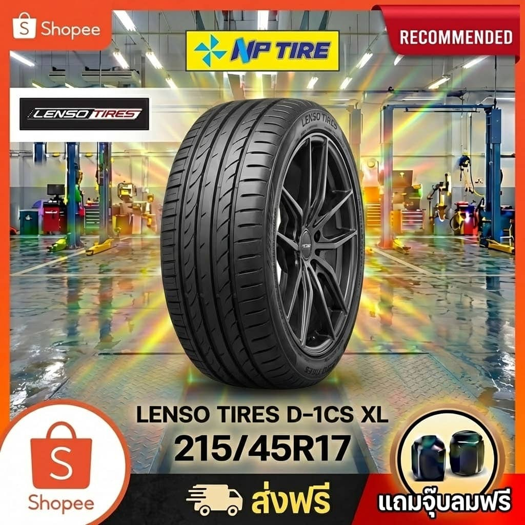ยาง 215/45R17 LENSO TIRES D-1CS XL  ราคาต่อเส้น  ปี 2025