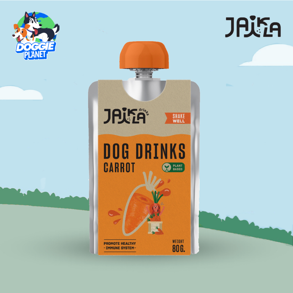 JAIKLA Carrot Plant-Based น้ำผัก ผสมวิตามิน - น้ำแครอท & antioxidants ช่วยเสริมภูมิคุ้มกัน 80 ก.