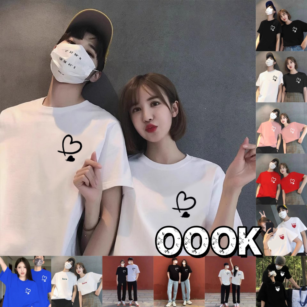 (จัดส่งตลอด 24 ชั่วโมง）OOOK Official  เทรนด์ใหม่เสื้อยืดแขนสั้นสีน้ำเงิน Klein สุทธิสีแดง ins ถนนทอ