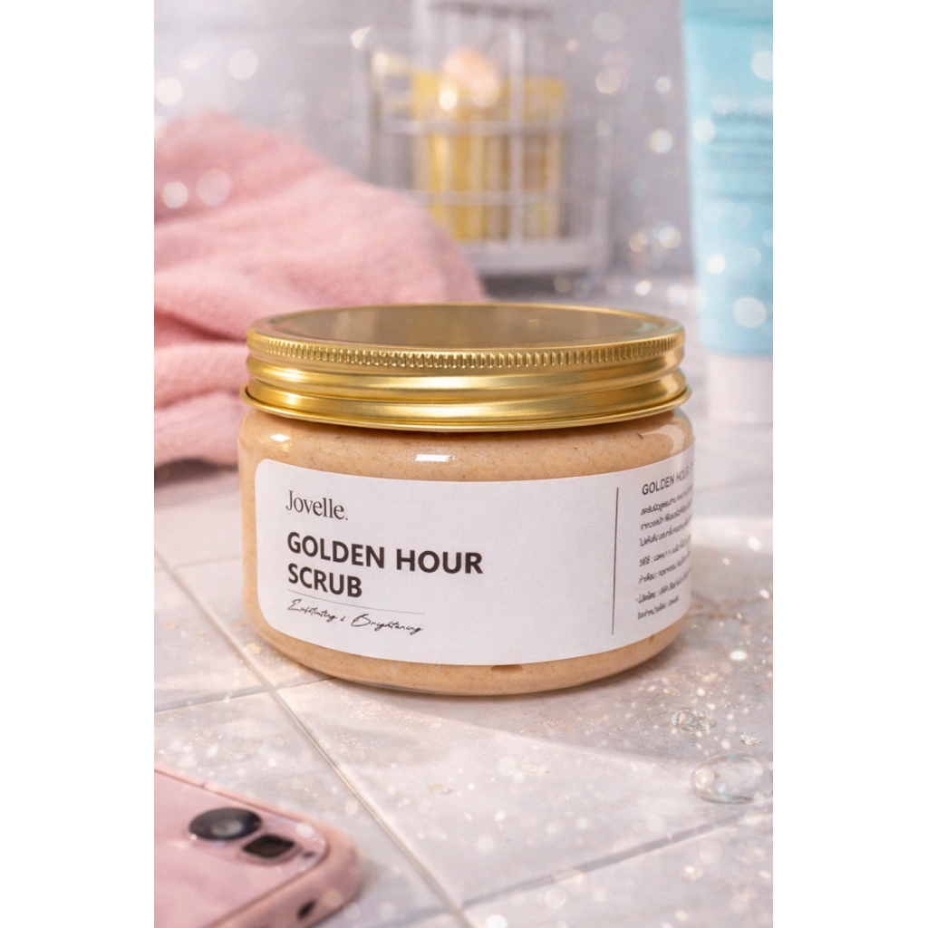 Jovelle Golden Hour Scrub สครับโกลเด้น อาวเวอร์ สำหรับผิวที่สดใสและมีสุขภาพดี