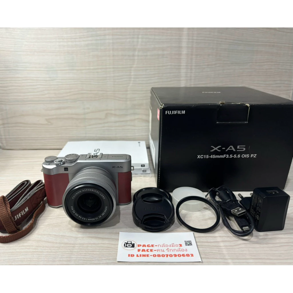 Fuji x-a5 พร้อมเลนส์ ใช้งานได้เต็มระบบ