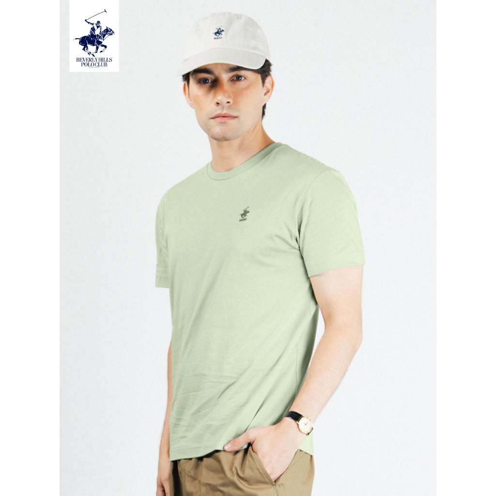 BEVERLY HILLS POLO CLUB  เสื้อยืดคอกลมแขนสั้น รุ่น BNSP113 (โลโก้ม้าปัก)