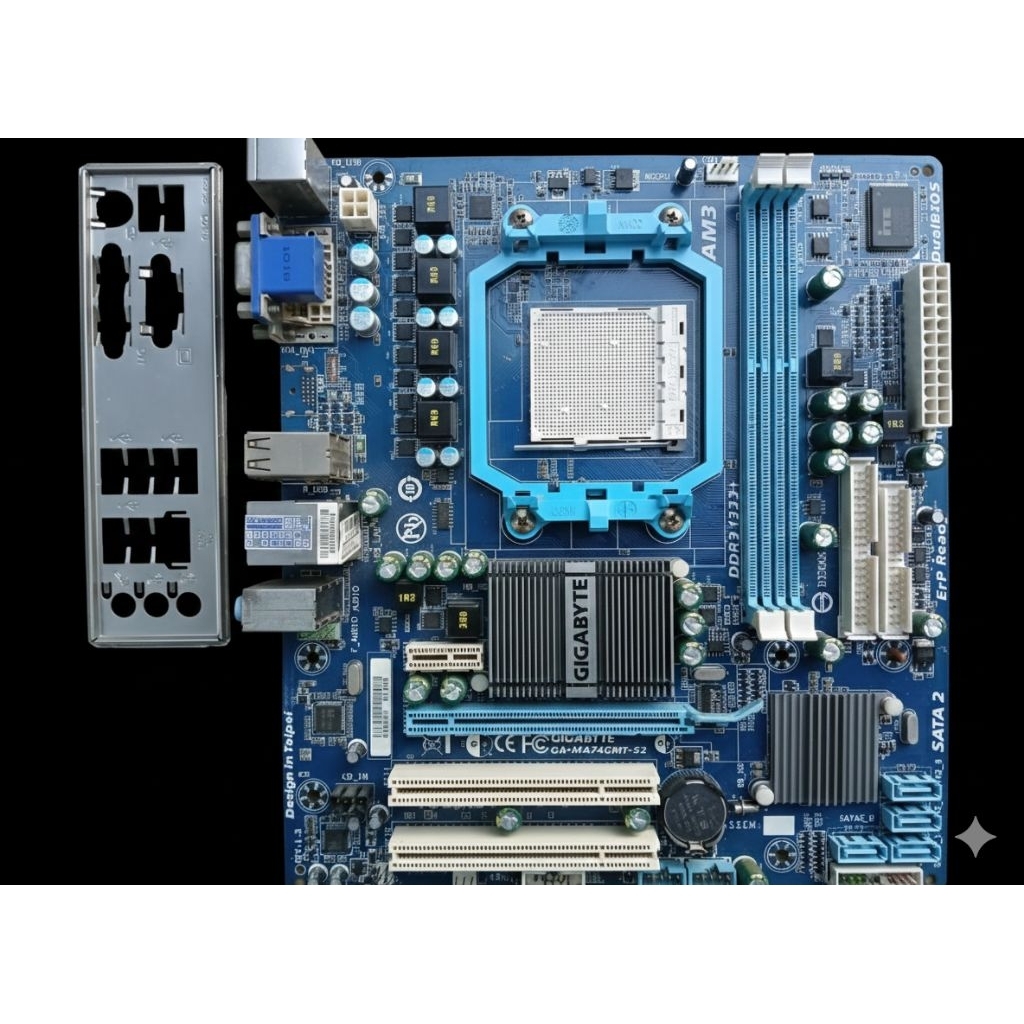 Mainboard AM3 GIGABYTE MA74GMT-S2 รองรับ CPU AM3