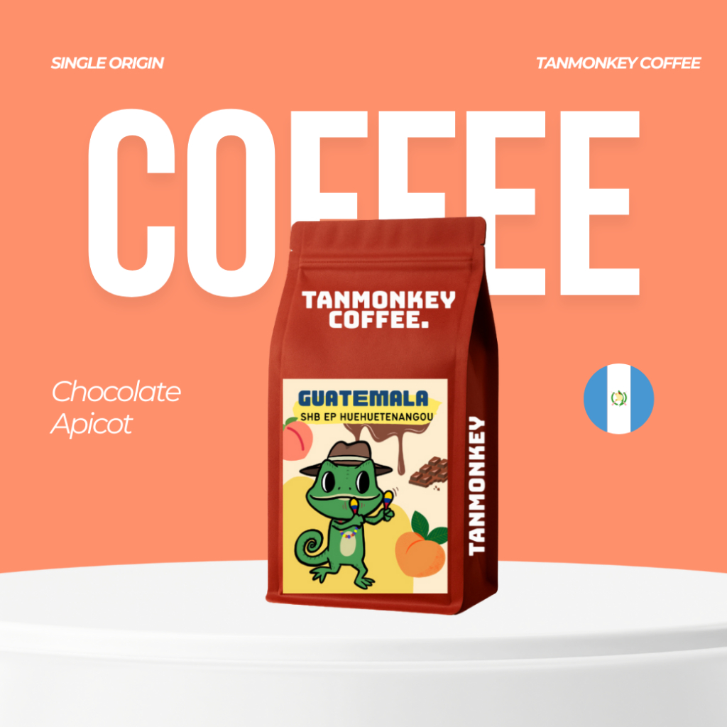 Tanmonkey Coffee เมล็ดกาแฟคั่ว Guatemala SHB EP Huehuetenango Washed Process