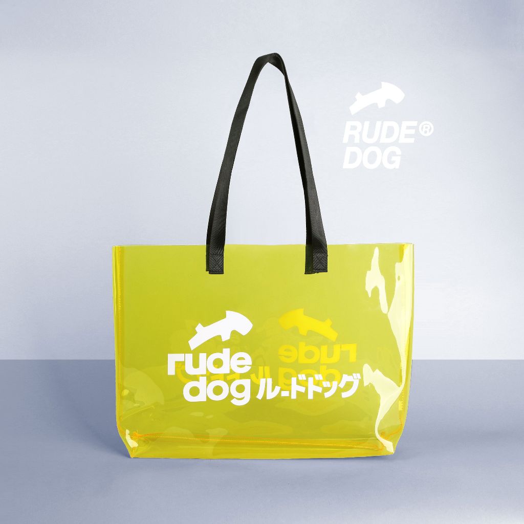 Rudedog  กระเป๋าพลาสติกใส สีเหลือง รุ่น Eco Dog Bag (ราคาต่อใบ)