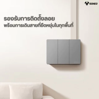GONEO ชุดปลั๊กกราวด์คู่สำเร็จรูป ชนิดติดลอย ขนาด 1 ช่อง รุ่น Melody Cube G59-Z233